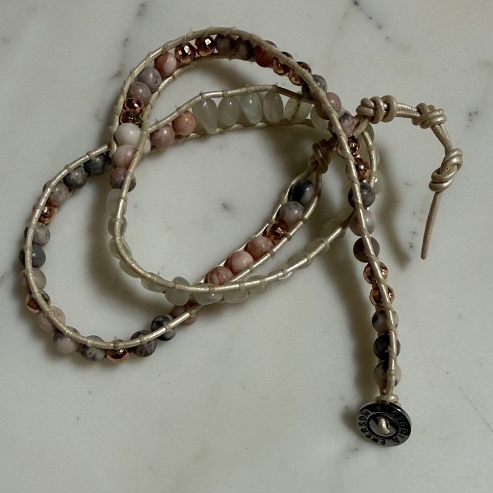 Victoria Emerson Multicolor Beaded Wrap Bracelet